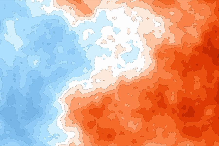 Generic Heat Cold Temperature Map